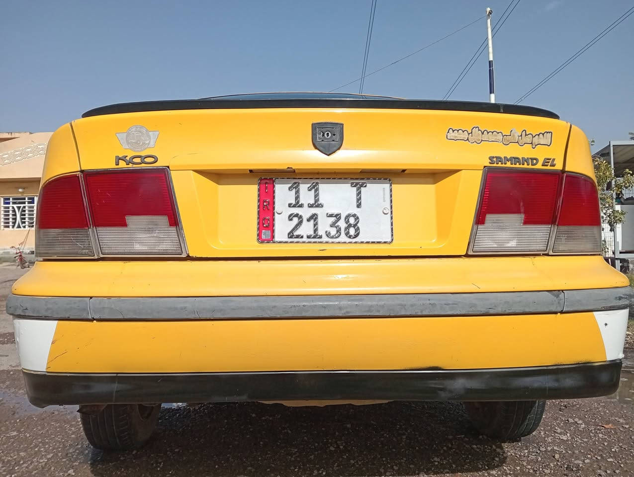 سلام عليكم
للبيع سمند موديل 2009
رقم بغداد مشروع وطني مصفره هيئة وغرامات 
سيارة جاهز مكينة كير صدر تخم تاير 
مكينة بيها خيط تبخير عنوان بغداد ابو غريب 
الهاتف ***********
