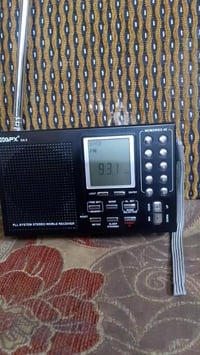 راديو صغير الماني ٣ باتري صغير باحث رقمي موجاتFm.  Sw1. Sw2. Am السعر ...