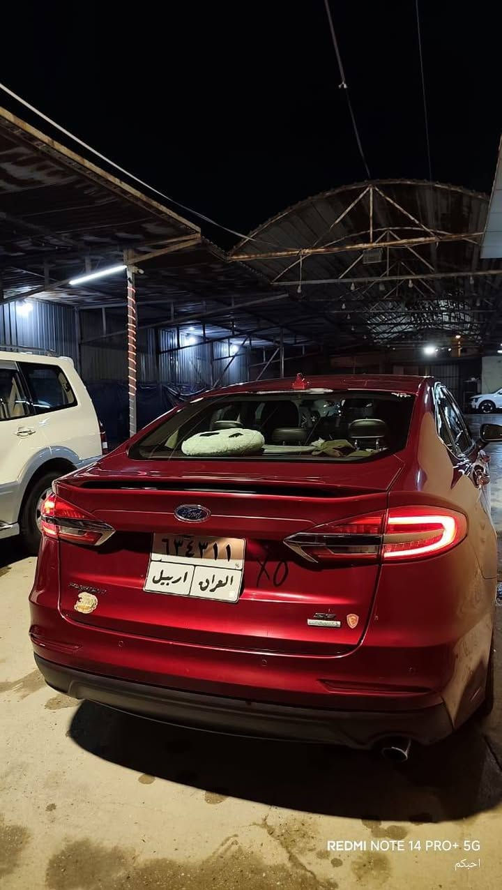 فورد 
فورد فيوجن 2019 
محرك 1500 تيربو 
فىة se
السياره كامله والكمال لله بصمه تحكمات سرعه رادار نقاط عمياء مثبت سرعه 
السيارة ماشيه 80 ميل حبيبي وحادثها كما موضح امامك باب السائق مبدل بلادي نفس اللون والخلفي مصلح بجم كبس  رقمها اربيل للتواصل هذه رقمي  ***********
