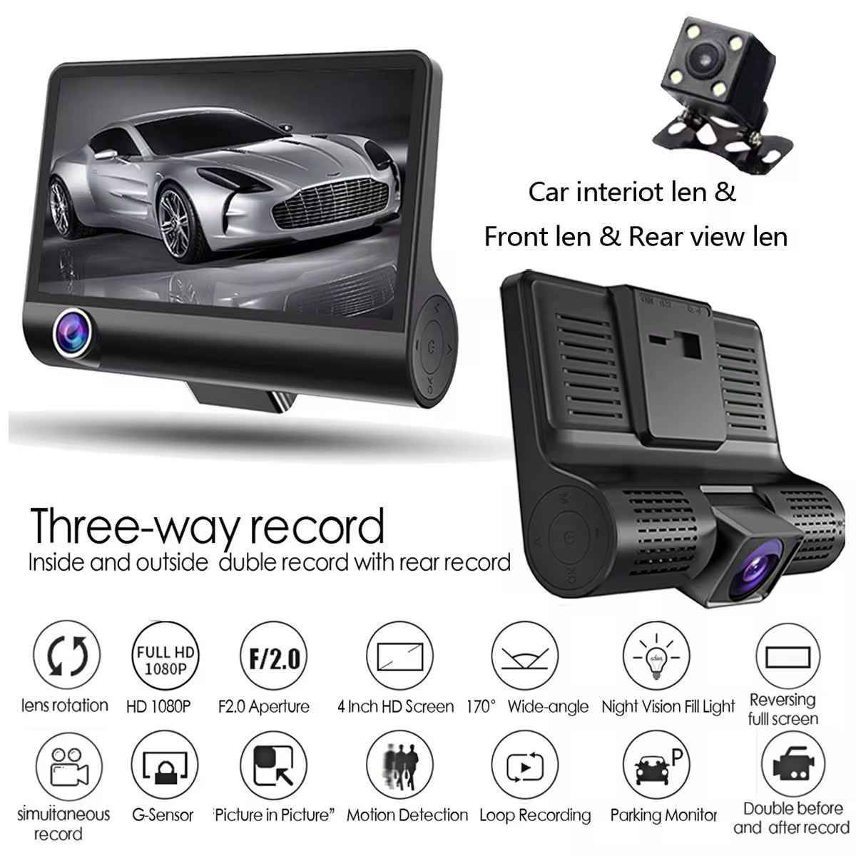 كاميرا سيارة أمامية وخلفية Video Car DVR – شاشة 4 بوصة Full HD

كاميرا سيارة عملية مصممة لتسجيل الطريق بوضوح، مع شاشة عرض مدمجة ودعم للكاميرا الخلفية.

• تسجيل فيديو بدقة Full HD 1080P

• شاشة عرض مدمجة بحجم 4 بوصة لعرض التسجيلات مباشرة

• زاوية تصوير واسعة 170 درجة لتغطية مجال رؤية أكبر

• تدعم الكاميرا الخلفية (Rear View)

• تسجيل حلقي Loop Recording لاستمرار التسجيل تلقائيًا

• مزودة بمستشعر حركة G-Sensor

• تدعم التسجيل الصوتي Recording

• دقة الفيديو: Full HD 1080P
• الشاشة: 4” HD Display
• زاوية التصوير: 170° Wide-Angle
• أوضاع التسجيل: تسجيل فيديو + تسجيل صوت

محتويات العلبة:
• جهاز كاميرا السيارة (Video Car DVR)
• كاميرا خلفية
• ملحقات التثبيت بعقوبة, ديالى


**إذا كنت صاحب هذا الإعلان وتريد حذفه لأي سبب، رجاءا أرسل رسالة إلى الدعم الفني**