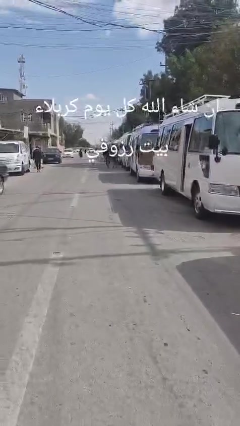 *برنامج حملة الإمام علي عليه السلام - يوم الثلاثاء*

🕌 *حملة الإمام علي عليه السلام* 🕌  
*رحلات يوم الثلاثاء المبارك*

📍 *نقطة التجمع:* شارع التربية - قضاء العزيزية  
✅ باصات حديثة مكيفة

---

🚌 *باص رقم 1: إلى كربلاء المقدسة*  
🕐 *الذهاب:* الساعة 1:00 ظهراً  
🕘 *العودة:* الساعة 9:00 ليلاً  
💰 *سعر النفر:* 5,000 دينار

🚌 *باص رقم 2: إلى النجف الأشرف*  
🕐 *الذهاب:* الساعة 1:00 ظهراً  
🕙 *العودة:* الساعة 10:00 ليلاً  
💰 *سعر النفر:* 10,000 دينار

🚌 *باص رقم 3: إلى الإمام الكاظم عليه السلام*  
🕐 *الذهاب:* الساعة 1:00 ظهراً  
🕘 *العودة:* الساعة 9:00 ليلاً  
💰 *سعر النفر:* 5,000 دينار

---

*للحجز والاستفسار:*  
📱 ***********  
📱 ***********

*بيكم خير ودللوو
*أهلنا وناسنا في قضاء العزيزية*  
تقبل الله الزيارة

