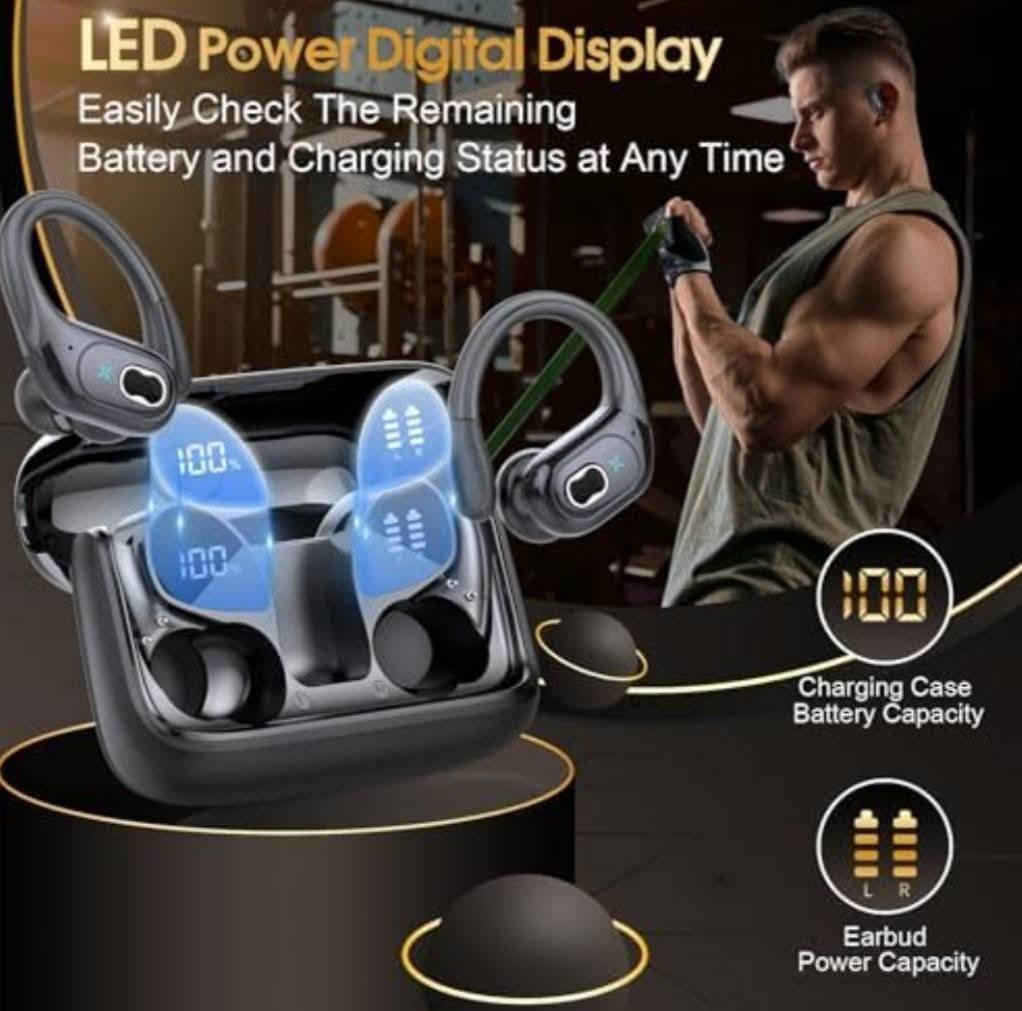 سماعة رياضية صوت محيطي عزل صوت وضوضاء  ممتاز صوت جدآ عالي ونقي تعمل باللمس  عمر بطارية يدوم 75 ساعة للشحنة الواحدة مع الحافظة نسخة بلوتوث حديثة ومستقرة 5.3  .   مناسبة جدآ للجم  وكل أنواع الرياضة حلقة   لاتسقط من الأذن .  سريعة الربط على الهاتف الآيفون والأندرويد  والحاسبة والآيباد وكل الأجهزة .


**إذا كنت صاحب هذا الإعلان وتريد حذفه لأي سبب، رجاءا أرسل رسالة إلى الدعم الفني**