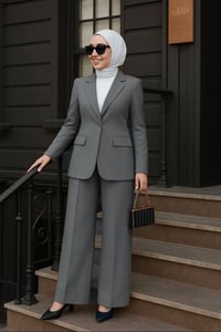 أزياء باريس • طقم نسائي • قماش مازراتي ايطالي