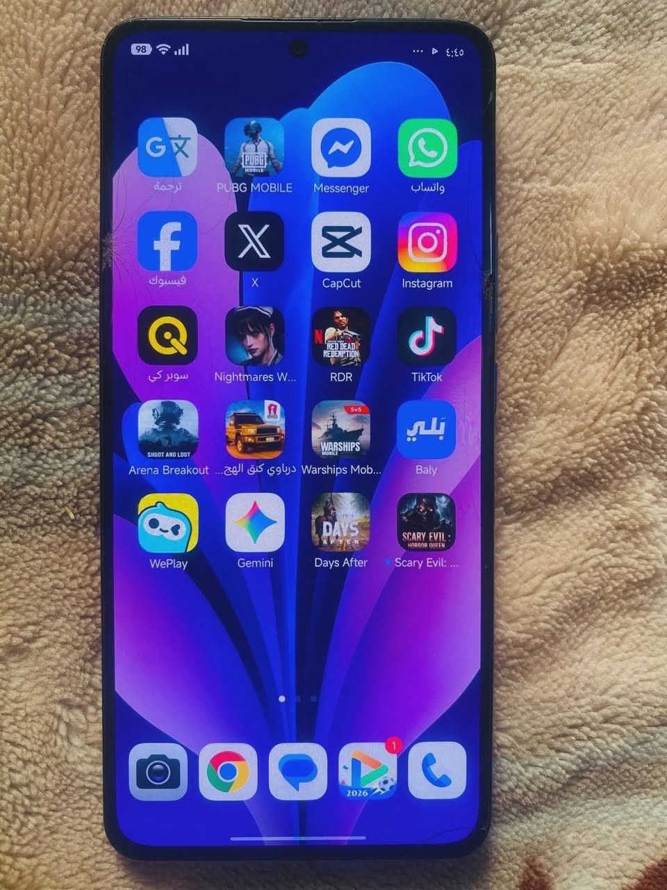 جهاز تحفه كاميرا خرافيه اول ما نزل 800 ماخذك جهاز راقي 120 فريم ببجي الجهاز كل شيء ما بيه ولا مستبدل بيشي مقفول فقط مراوس ذاكره 256 عشوائيه 12 + 12 الرقم واتساب فقط مراوس ***********
