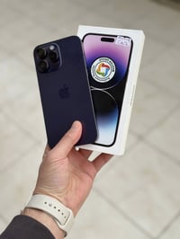 14 برو ماكس شرق اوسط ضمان ماستر ذاكرة 256  بطارية 90 نظافة الجهاز 100%...