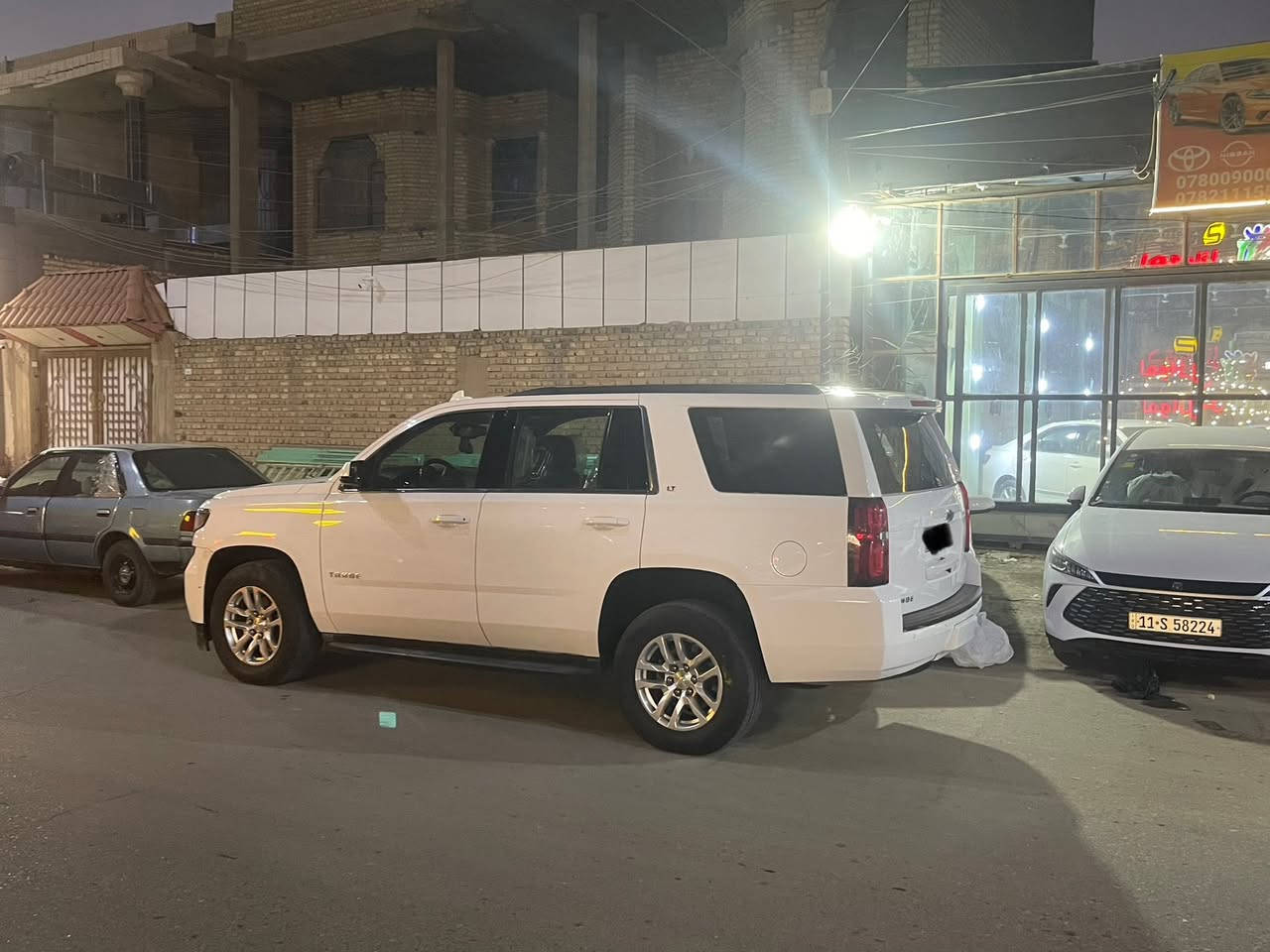 سلام عليكم شوفرليت تاهو2019 LT رادار  جانبي تحديد مسار مانع تصادم كشن منفصل جلد بلاد تدفئه كشن باب خلفي كهرباء حساس اوكامره خلفيه اسويج وليس بصمه بغداد رقم الاماني جديد تحويل مباشر الحادث تبديل جالملغ جهة السكن ايرباك برده صور الحادث باالمنشور  السعر 345 مع المجال الاستفسار *********** مكان السياره السماوه
