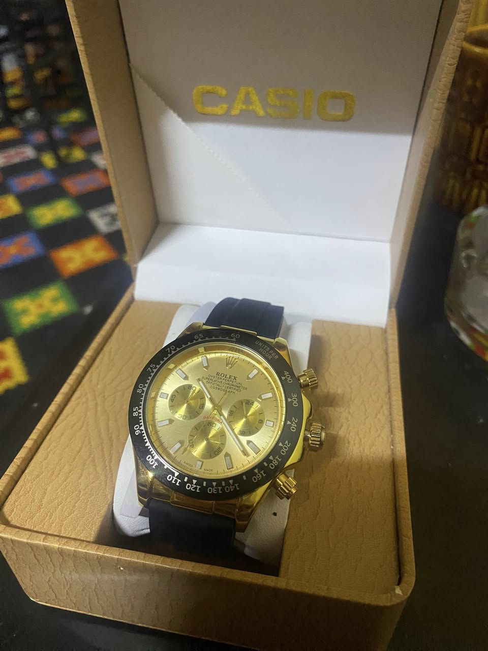 ساعات شغله
كلمن وسعرها 
اكو ب 20 بس يحتاج باتري تقريم يومي وكلشي شغال
واكو ب15 يحتاج الها باتري تقويم يومي شغاله مختمه
واكو ب30 هيه وتوصيل شغال كلشي مابيها رولكس مختمه k18
بغداد حي اور توصيل متوفر


**إذا كنت صاحب هذا الإعلان وتريد حذفه لأي سبب، رجاءا أرسل رسالة إلى الدعم الفني**