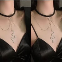 سوار فخذ • قلادة ثعبان • فضي