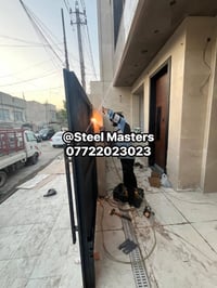 🛑نقدا & بالتقسيط  ورشة Steel Masters لأعمال الحدادة   باب حديد خارجي ب...