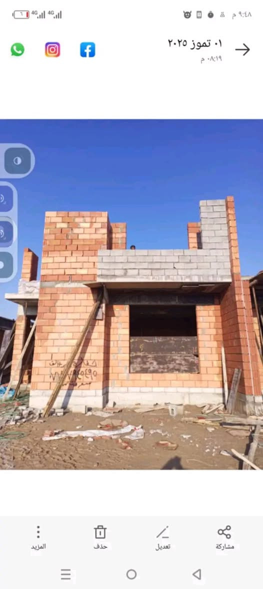 وايضا يوجد كادر بناء  متفرغ حاليا  وشغل نضيف

 للاتصال***********بي وتساب او راسلني خاص
