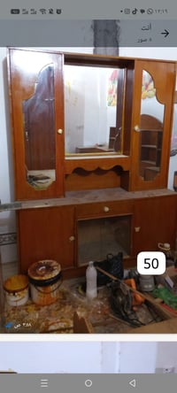 ميز مراية • شغل معمل • رمادي