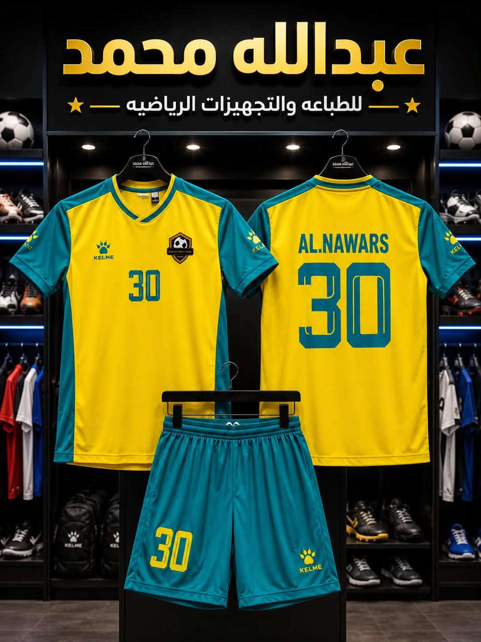 النوارس     ويانة غير  🥰

 على بركه الله تم 🤗

تجهيز فريق النوارس 
    من محافظة كربلاء المقدسه / 

دريس وشورت ماركه عدد 18 قطعه

والطباعة حسب الطلب ✔️

الاسعار تنافسيه معه الضمان 

من #تجهيزات_عبدالله محمد 

عنوان كربلاء نهايه شارع ابو طالب قرب مدارس حي الشرطه 
للاتصال ‭***********‬ 📞☎️
