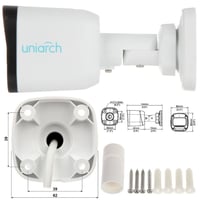 كاميرات ال Ip 2  ميكا بكسل خارجي من شركة uniarch صوت &صورة&خارجي&ملون ...