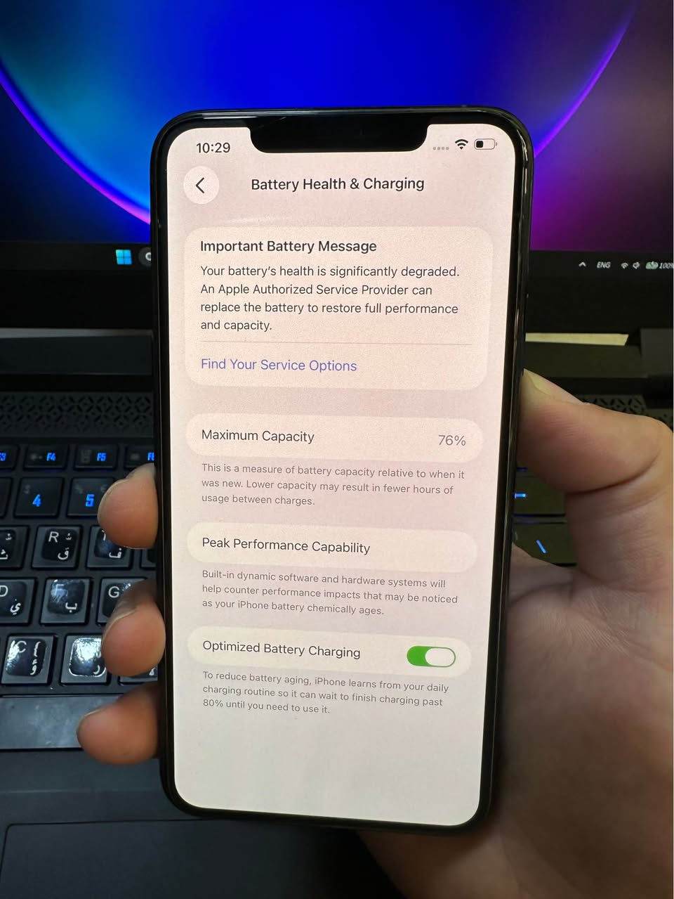 iphone 11 promax 
256GB 
Battery 76 
price 250,000

موبايل ١١ پروماكس نظيف جدا
ذاكره ٢٥٦ گيكا
عمر بطاريه ٧٦ 
موبايل كبس بغداد, العراق


**إذا كنت صاحب هذا الإعلان وتريد حذفه لأي سبب، رجاءا أرسل رسالة إلى الدعم الفني**