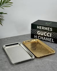 صينية ستيل • ذهبي/فضي • كربلاء سيف سعد