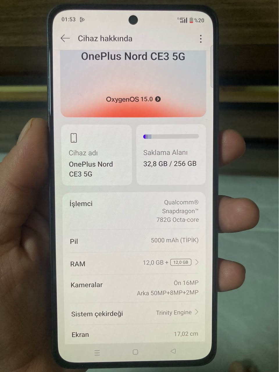 Oneplus nord ce3 5G 
Ram 12+12 
Zakira 256gb 
2sim 
Battry 5000
Snapdragon 782
Kapat muasafat full fulla 
100% xawen bashart zaman 
Hawler 5 hasarok 
Nrxi 200$ kamek maqamala 
*********** أربيل, العراق
