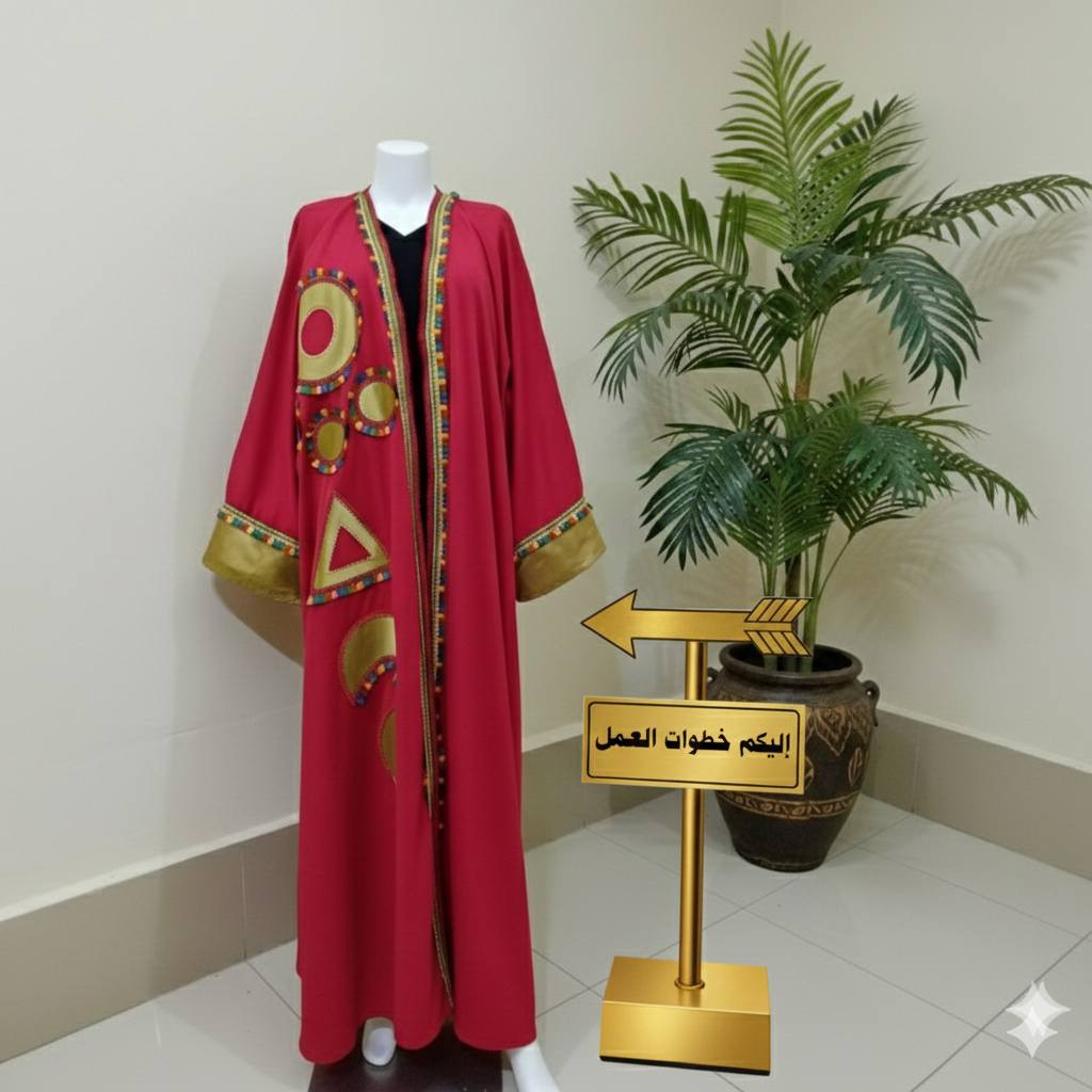 تصميم يجمع بين الأصالة والبهجة ويعكس روح التراث بلمسة عصرية بين الأشكال الهندسية الذهبية وفخامة اللون الأحمر تميزي بإطلالة تعكس هويتك وجمالك..... في الصور خطوات العمل والتنسيقات التي تناسب البشت... للمزيد من المعلومات التواصل على الخاص.


**إذا كنت صاحب هذا الإعلان وتريد حذفه لأي سبب، رجاءا أرسل رسالة إلى الدعم الفني**