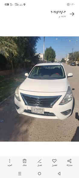 السلام عليكم نيسان سني هندي موديل ٢٠٢١ رقم بغداد شرط التحويل ام البليته زركه بيها مكانات بار سياره جاهزه مناقصها شي سعرها 108 وبيها مجال مكاني بغداد ***********
