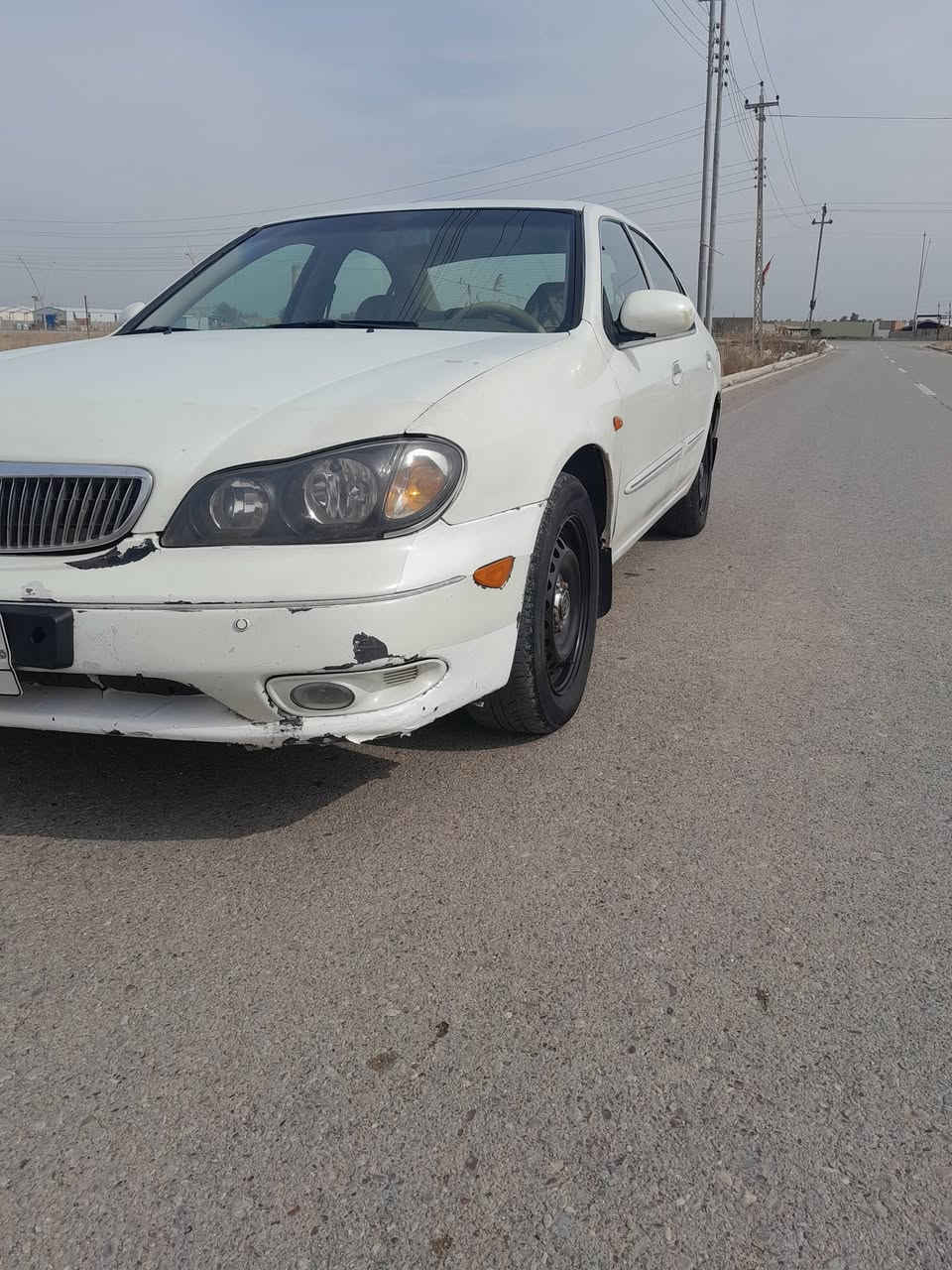 السلام عليكم 
نيسان مكزما مديل 2000
رقم بغداد تحويل مباشر 
كير مكينه مكفولات 
حجم المكينة 3000
صدر نص عمر 
كهربائيات بلاديه كله شغاله 
تبريد ثلج 
السيارة بلاديه كله بيه طخه يم قبق البانزين بدون دواخل 
شواصي لغود تكم حوض مكفولات السيارة خير من الله شرط ترايك وين متريد مكاني ديالى الخالص السعر 45 وبيها مجال ***********
