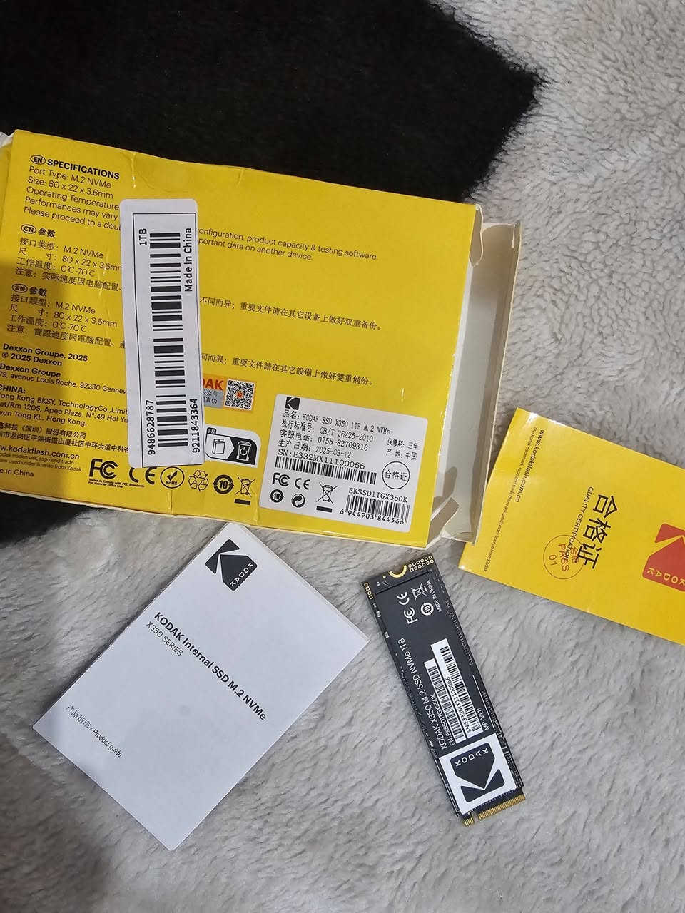 هارد SSD M2
1000كيكا شرط الشغل جديد غير مستخدم 
مكاني حله بابل اكو توصيل السعر ٥٠ الف


**إذا كنت صاحب هذا الإعلان وتريد حذفه لأي سبب، رجاءا أرسل رسالة إلى الدعم الفني**