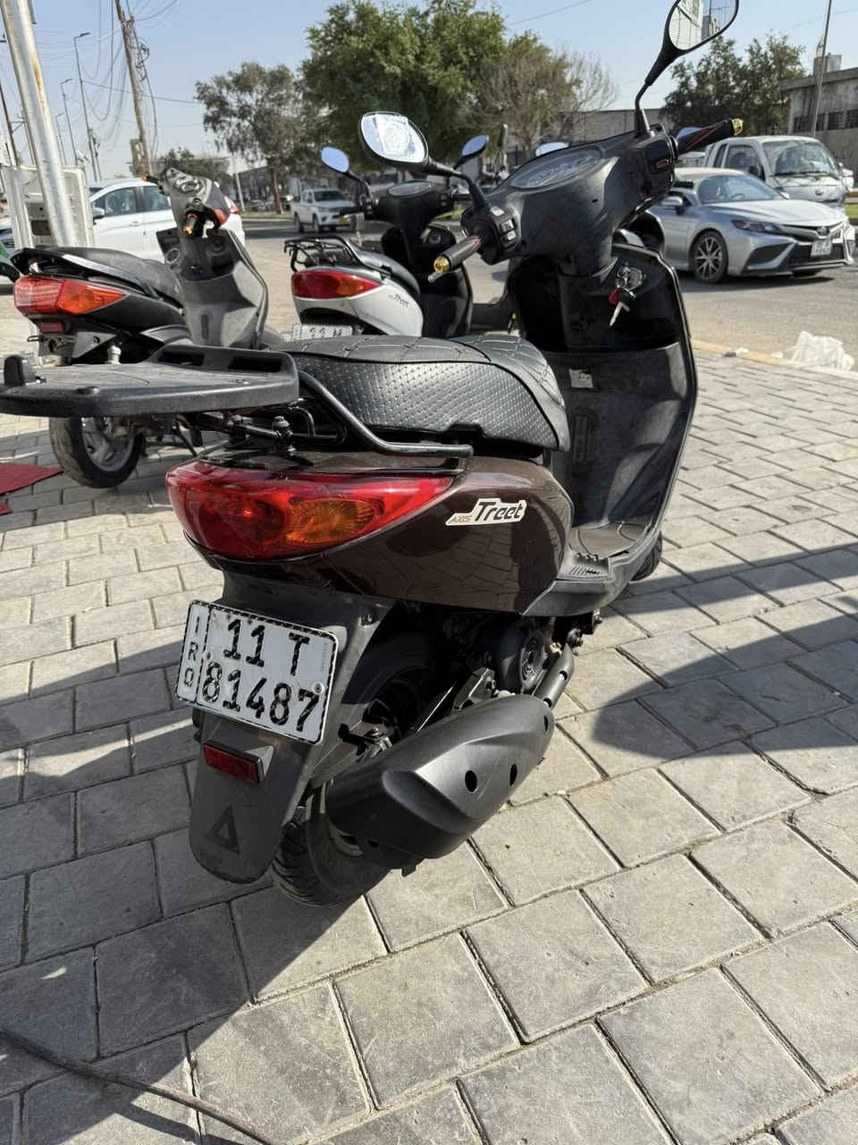 معرض الواثق لتجارة الدراجات النارية
متوفر ياماها اكرز Treet 
عداد الممشى 11,000
عليها تزويد كشن رياضي 
وارد يابان وستان كهربائي 
رقم بغداد مشروع وطني الانكليزي تحويل مباشر 
السعر 22 ورقة وبيها مجال قليل حك الجية 
***********
***********
