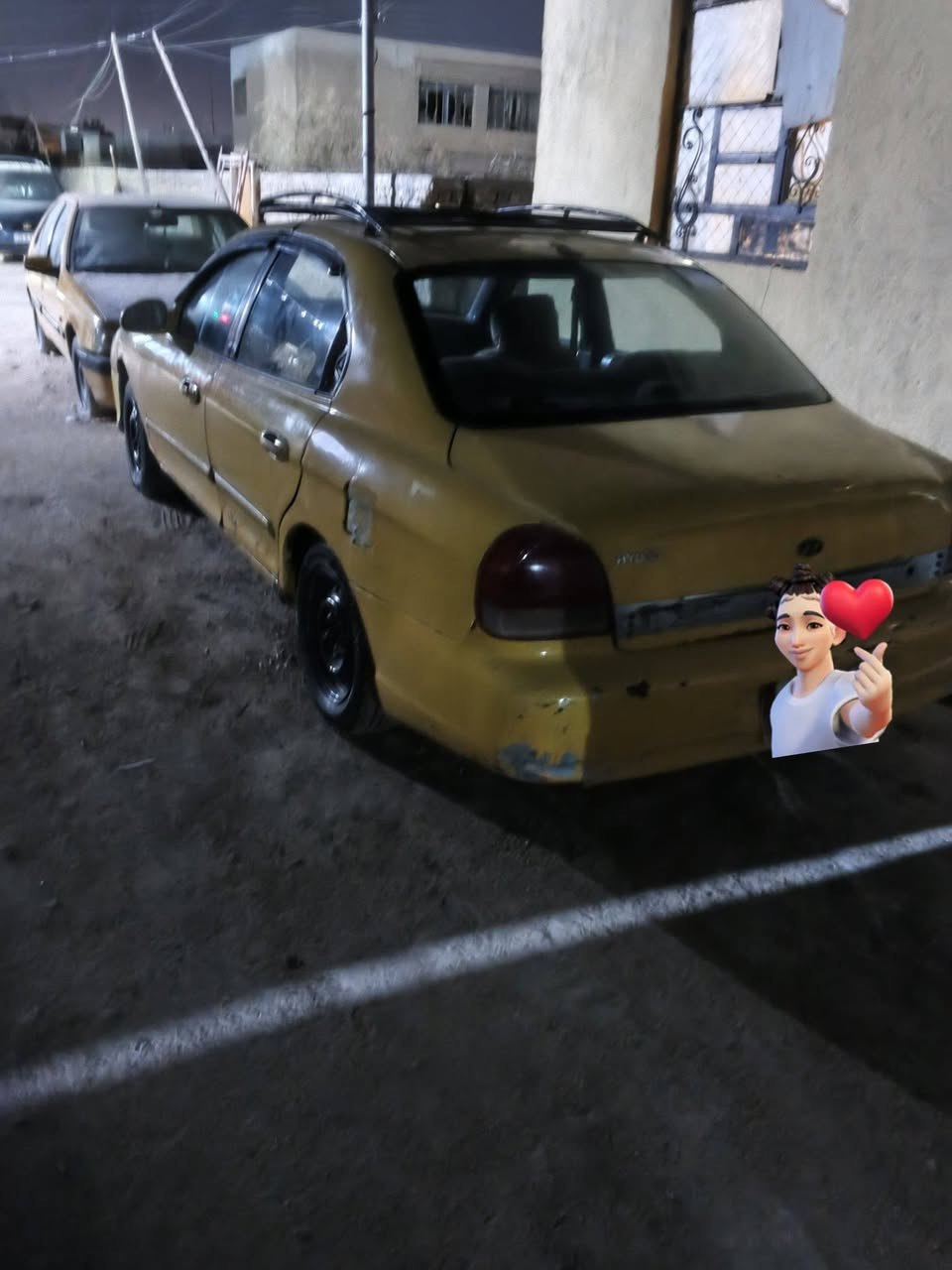 سوناته موديل 2000
تخم تاير جديد
مكينته نضيف مامفتوحه كابريتر
كير عادي 
مصفره هيئه ربط وكاله  
السعر 17وبيه مجال رقمه قادسيه
أي تفاصيل خاص عنوان ناصريه المركز
رقم  ***********
