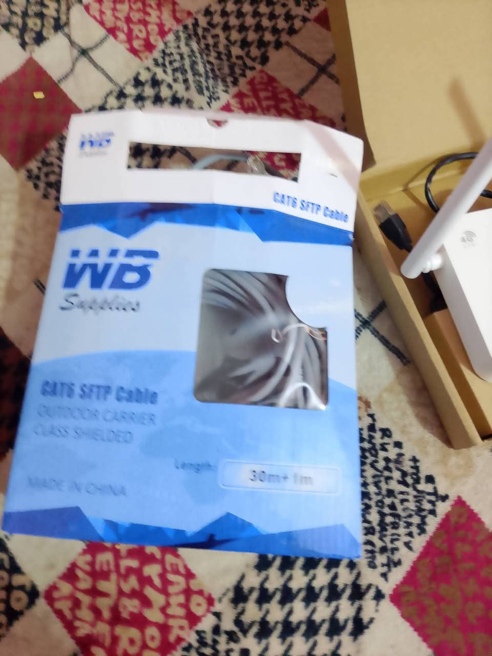 السلام عليكم
راوتر ويا كيبل 30 متر للبيع ب20 
مكان ناصرية مركز


**إذا كنت صاحب هذا الإعلان وتريد حذفه لأي سبب، رجاءا أرسل رسالة إلى الدعم الفني**