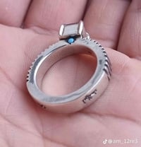 خاتم بحجر زمرد روسي اصلي صياغه المولا سجاد  قياس الخاتم 20/21 بغداد شا...