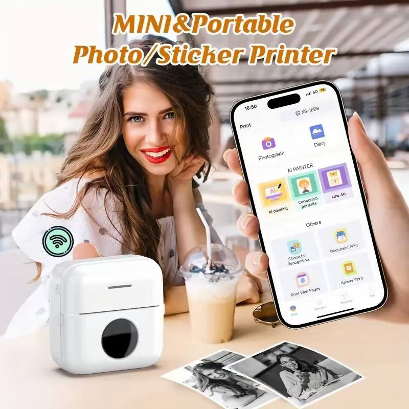 طابعه حراريه بلون الوردي مع رولات ورقيه مالتها للحجز مراسله على الخاص او على الرقم واتس اب *********** يوجد توصيل
