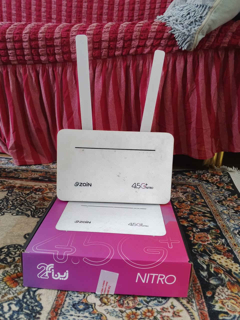 🔥 للبيع راوتر زين 4.5G+ نيترو 🔥
📡 راوتر هواوي أصلي
⚡ يدعم 4.5G+ بسرعة قوية وثابتة
📶 إشارة ممتازة ويشغل عدة أجهزة بدون تقطيع
📦 كامل مع الكارتون والملحقات الأصلية
🧼 نظيف وشغال 100٪؜
مناسب للبيت، الألعاب، الدراسة والبث 🎮📺
💰 السعر: (80.000 دينار )
📍 الموقع: (الزعفرانية  )
📩 للمراسلة خاص  ***********
