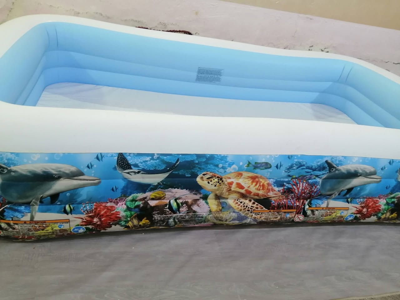 مسبح اطفال للبيع جديد نوع تركي الطول ٣ متر والعرض ١ونصف والعمق ٥٠ سنتيم السعر ٧٥ عنوان الفضلية (***********)
