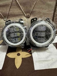 بلاجكتورات سيارة LED اربعة انج 3 عدسات داخليه عالي ناصي حاجب السعر 30 ...