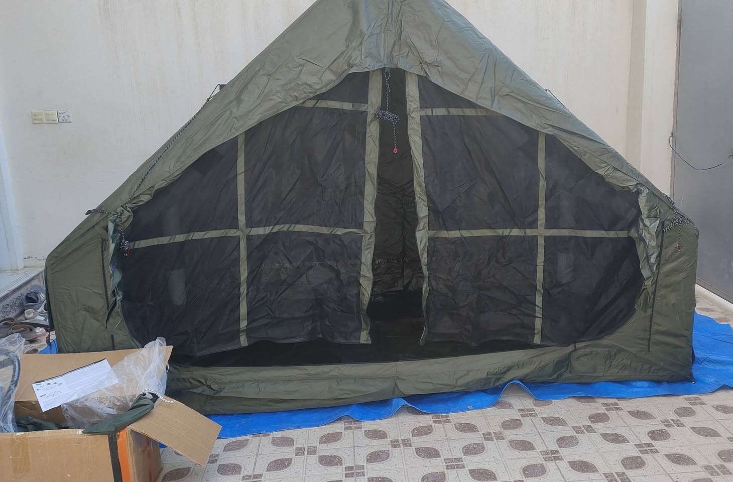 السلام عليكم متوفر خيمة نفخ نفس ما موضح بالصور شكلها وكل تفاصيلها
السعر 225 الف


**إذا كنت صاحب هذا الإعلان وتريد حذفه لأي سبب، رجاءا أرسل رسالة إلى الدعم الفني**