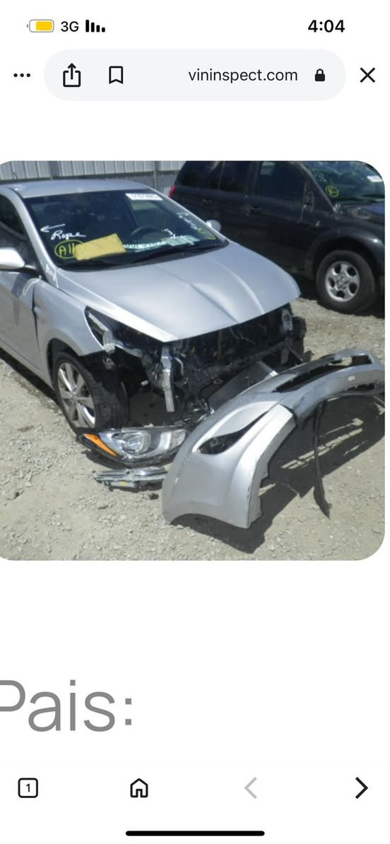 سلام عليكم اكسنت 2012وارد أمريكي باسمي تحويل مباشر صوره ضربته سياره مابيه نقص مرتبه ماشيه 200الف  رقم *********** العنوان الغزاليه السعر 81بيه مجال إذا اكو مراوس.  
النتره 2017او 2016 فرق بسيط  غير متواجد عل فيس
