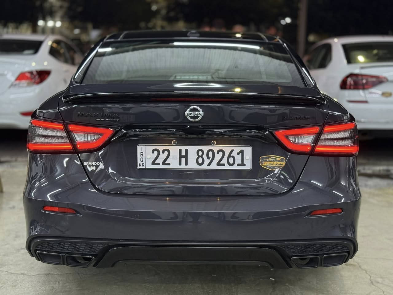 نيسان مكسما 2021 بلاتينيوم نسخة ذكرى 40 سنة
اعلى فئة بالعالم ، لون سمنتي مميز ، بونيت فقط بدون ايرباگ ، محرك شرط ، گير شرط ،  حدادية جديدة ، ماشي ٦٩ الف ميل ، مكان السيارة كركوك ،  رقم وسنوية جديدة ، باسمي السيارة ، رقم الشاصي موجود بالمنشور . السعر ١٨٠ ورقة بي مجال / ***********
