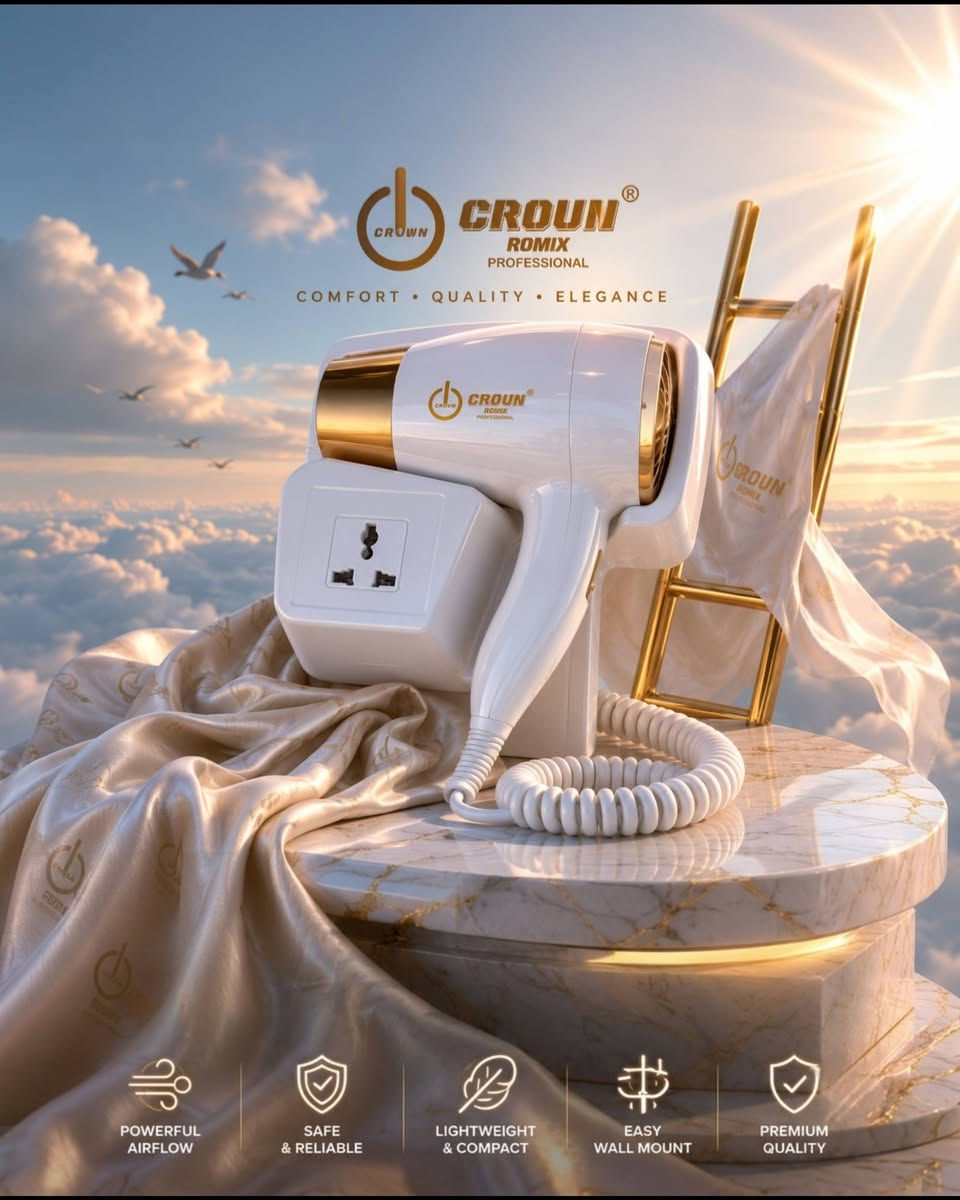 عرض بكمية محدودة: مجفف شعر للحمام ماركة كراون🛒
المميزات:
* تصميم خفيف الوزن ومميز مع هيكل من البلاستيك القوي
* توزيع متساوي لدرجات الحرارة تمنح المستخدم الثقة والراحة أثناء الاستخدام
* يحرر الأيونات السالبة
* قاعدة من البلاستيك القوي للتثبيت على الجدار
* 2 نمط للتشغيل (سرعة الهواء)
* زر تشغيل إطفاء
* سلك دوار 360 درجة يمنح الراحة أثناء الاستخدام
* الطاقة: 1300واط
* طول سلك الكهرباء: 1 متر
* ابعاد المنتج: الطول: 24 سم القطر: 4 سم
السعر : 25 الف دينار بكمية محدودة
توصيل إلى كافة محافظات العراق 🇮🇶
#منتجات #مجفف_الشعر #اجهزة_منزلية #مكياج #اكسسوارات


**إذا كنت صاحب هذا الإعلان وتريد حذفه لأي سبب، رجاءا أرسل رسالة إلى الدعم الفني**