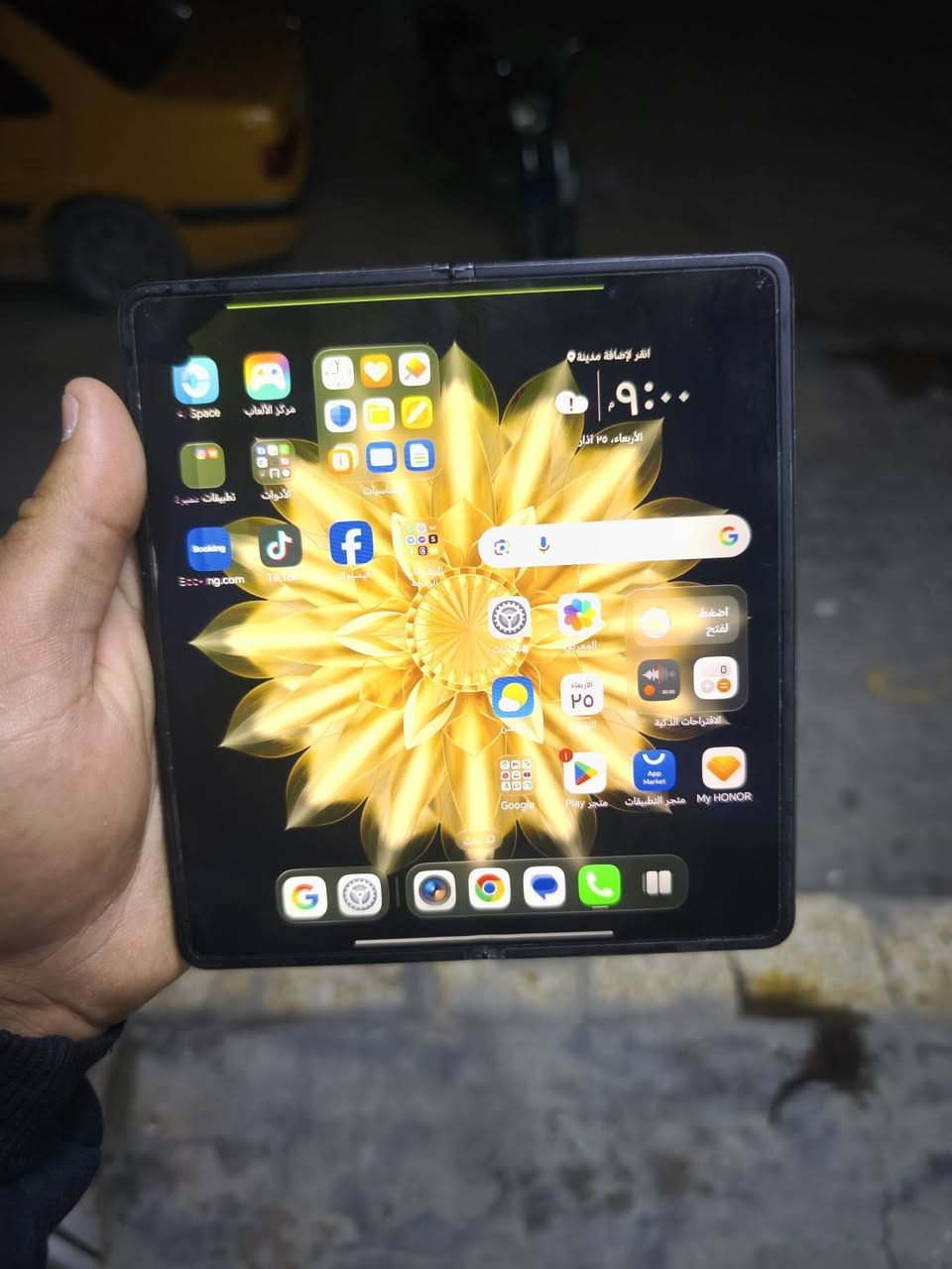 سلام عليكم موبايل البيع نوع HONORMagicV2 فقط بيه ضربه بل شاشه جبيره ذاكره جهاز 512 بدون ملحقات سعر 325 يوجد توصيل محافظة 5


**إذا كنت صاحب هذا الإعلان وتريد حذفه لأي سبب، رجاءا أرسل رسالة إلى الدعم الفني**