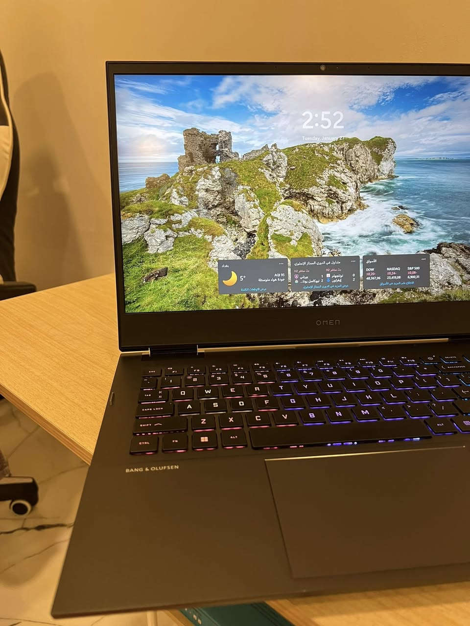 السلام عليكم 
لابتوب hp omen للبيع
كارت شاشة 3060
تفاصيل حاسبة والمواصفات بالصور
نظيفة كلش واستعمال كلش قليل ✅
السعر مليون و 300

مكاني بغداد حي الجامعة 
تواصل ***********
