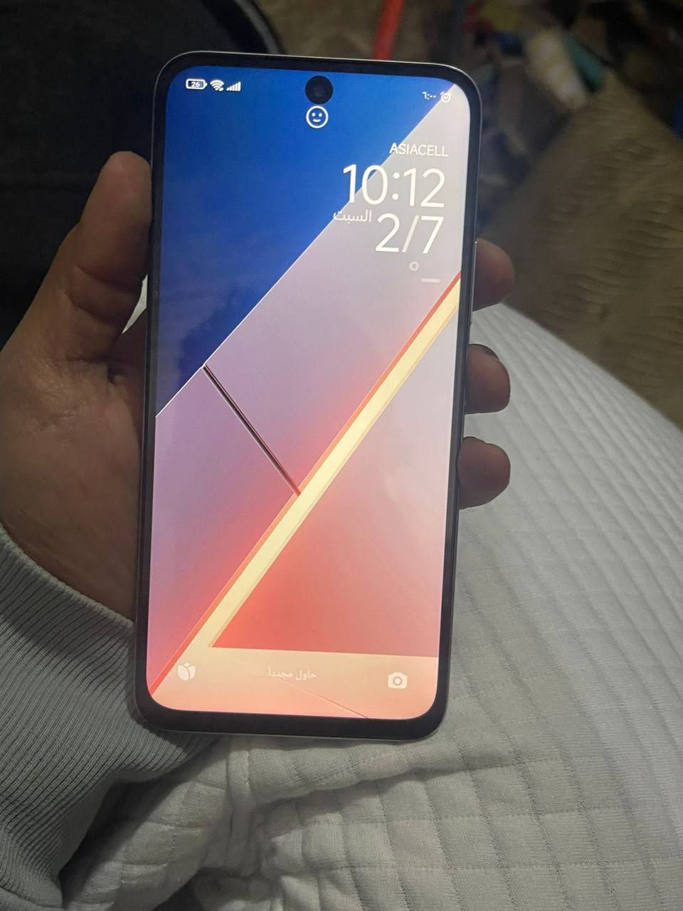 سلام عليكم جهاز poco. M7  جهاز جديد مستعمل اسبوع مع ملحقات شاحنه تايبسي ٣٥ واط تليفون كلش نضيف وجديد اني محتاج فلوس ومستعجل عل بيعهه السعر 250الف *********** مكاني الجزيره السياحيه
