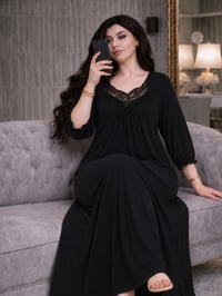 ⁨ ⁨ ⁨ ⁨ ⁨ دشداشه فانيله قطن الاصلي طويلة 🖤🐆 ‏‎القياسات :  L . XL .2X ....