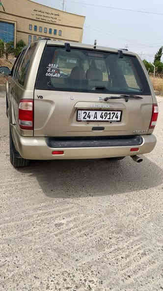 سلام عليكم سياره نيسان بأس فندر موديل 2005 كير عادي محرك 3500  رقم دهوك تحويل وكاله بنفس اليوم اذا تريد  او مراوس وياه رف هونده ستاريكس للاستفسار اتصل عل رقم *********** 
***********
