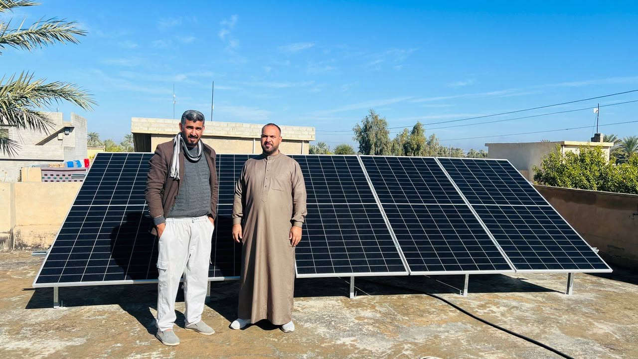 تم بحمد الله تنصيب منظومة طاقة شمسية من كوادرنا في محافظة صلاح الدين للأخ والصديق ع قلبي الاستاذ بارق العبد التميمي من مكتب البحساني بإدارة بهاء الحساني ***********
يوجد نقد
ويوجد أقساط ع ماستر كارد الرافدين
