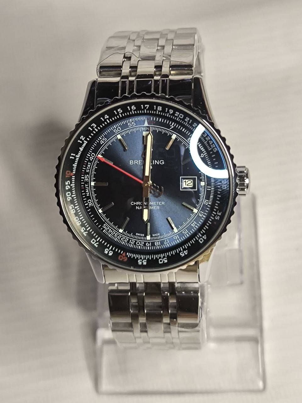 ساعة من ماركة برتلنغ Breitling
تحفة فنية 
مصممة للطيارين الحرفين والقباطن
مكينة كوارتز
ميناء فخمة مزودة بمنفذ تاريخ فول لامينوس اميال و ارقام
زجاج زفير ضد الخدش
مقاومة ماء وغبار 
رنك دوار 
سير ستانلس ستيل جودة عالية 
قفل فراشة 
الساعة مختمة بالكامل 
 
السعر : 30 ع اول تم
 للحجز والاستفسار يرجى مراسلة الصفحه


**إذا كنت صاحب هذا الإعلان وتريد حذفه لأي سبب، رجاءا أرسل رسالة إلى الدعم الفني**