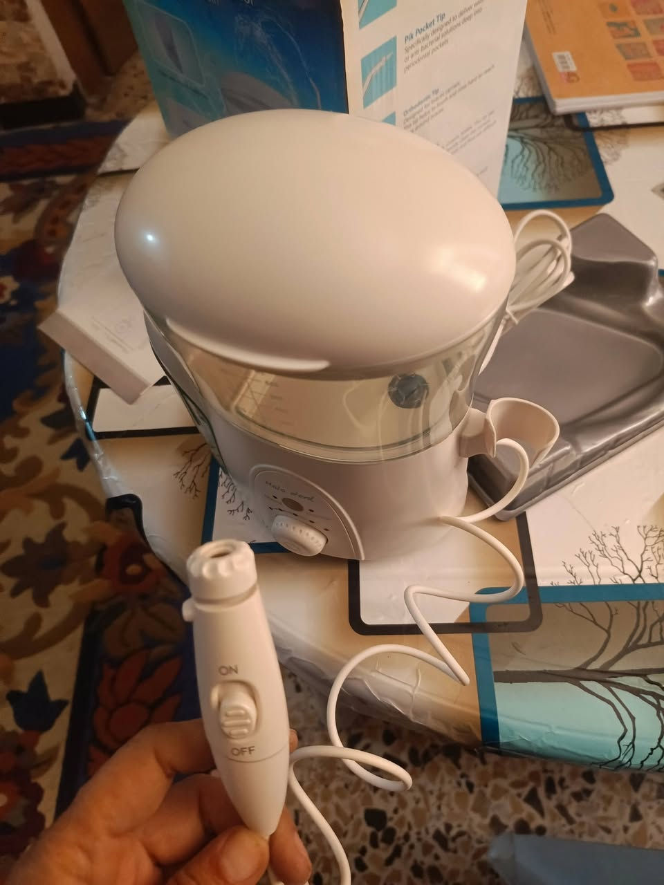 السلام عليكم
جهاز طبي للتنظيف الاسنان وبعده استخدامات جديد مفتوح لأغراض الفحص كامل كل أغراضه جدا مفيد وعملي على الكهرباء يشتغل 

سعره مناسب ب 45 الف قفل العنوان حله الحي العسكري قرب مستوصف شهيد الاسلام موبايل ***********
