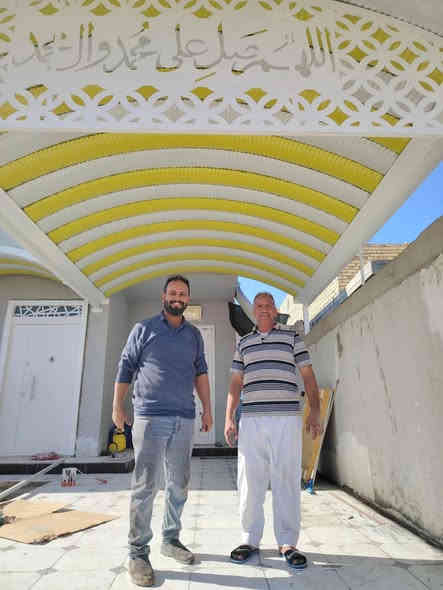 بسم الله الذي لايضر مع اسمه شيء في الأرض ولا في السماء وهوه السميع العليم....
تم بعون الله🙏اكمال مسقف كيسبان لسيد. فارس الحسيني 
افظل طريقه للحمايه من حرارة أشعة الشمس
والامطار والحالوب هوه مسقف الكيسبان 🌐 
 ونعمل كافه انواع الحداده 🏚🏠

😊  شغل درجه اولا 🙆‍♂️  والعمل  حسب الطلب 😍🎪
 متوفر جميع لوان 🌈    
ويتم نجاز لعمل نفس اليوم 🕔
حدادة خالد الحميداوي ***********
🌷🌺🌺
