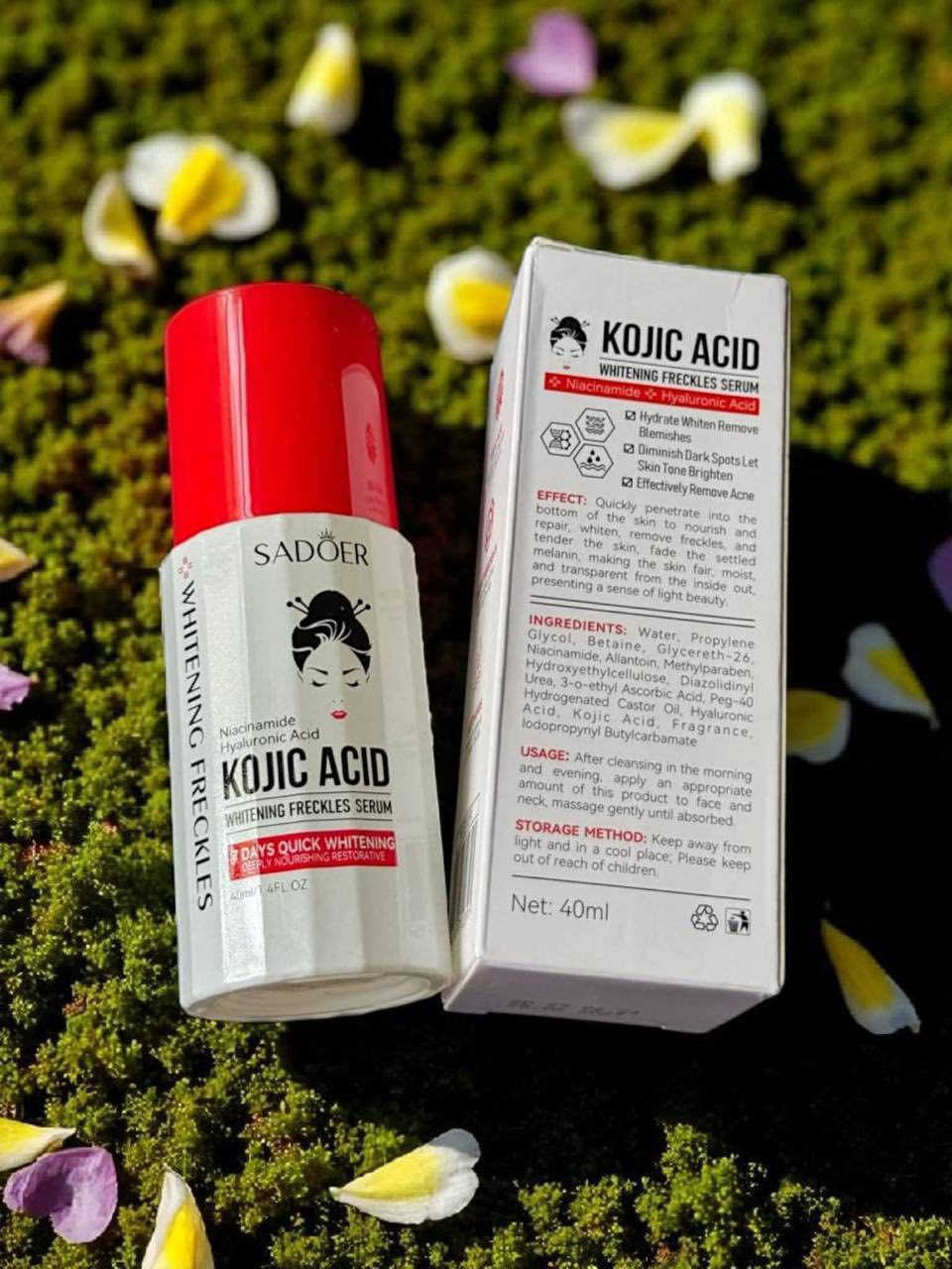 سيروم كوجيك أسيد   

لتفتيح وتوحيد لون البشرة ، سيروم يغيّر بشرتك للأفضل ، يعطيك إشراقة طبيعية بدون مكياج ، يعمل على تفتيح البشرة ، وتقليل البقع الداكنة ، ويشد الجلد ويمنحك توهج صحي😍💜🔥.

● تركيبة مركزة وسريعة الامتصاص🔥.

○ تشتغل على الخلايا من الداخل🔥.

● يحفّز التجديد ويعمل على توحيد اللون🔥.

○ يتم إستخدامه في الليل أو النهار، والنتيجة: بشرة نظيفة، مشدودة، 
ومزهرة🔥


**إذا كنت صاحب هذا الإعلان وتريد حذفه لأي سبب، رجاءا أرسل رسالة إلى الدعم الفني**