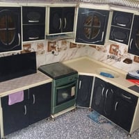 كاونتر مرمر كوارتز طابقين فول نظافه طول اربع امتار السعرمليون و350الف ...