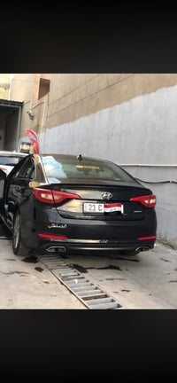 هواندي سوناتا 2015 سبورت الون اسود  وارد امريكي حادث كاملغ مع بنيد  هز...