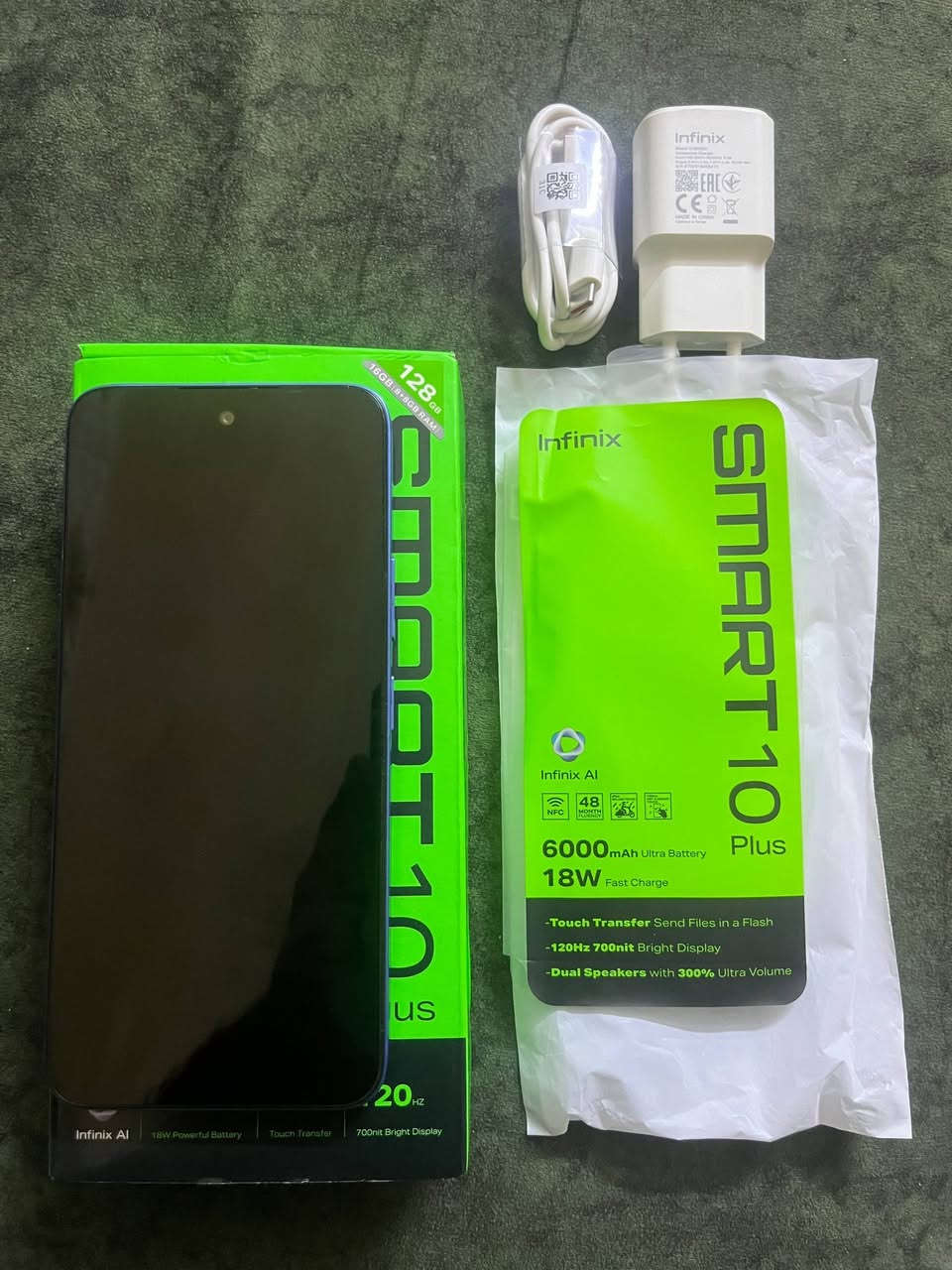 السلام عليكم 
للبيع جهاز Infinix Smart 10 Plus
📱 المواصفات:
• ذاكرة 128 GB
• بطارية 6000 mAh
• شاشة 120Hz
• شحن سريع 33 واط
• مدعوم بالذكاء الاصطناعي
• سماعات ستيريو (أعلى وأسفل الجهاز)
• يشغل جميع الألعاب والبرامج بسلاسة

📦 الجهاز مع كامل ملحقاته:
• الكرتون موجود
• الشاحن غير مستعمل

✅ مدة الاستخدام: شهر واحد فقط
✅ النظافة: 98%

💰 السعر: 120 ألف

📩 للتواصل: خاص


**إذا كنت صاحب هذا الإعلان وتريد حذفه لأي سبب، رجاءا أرسل رسالة إلى الدعم الفني**