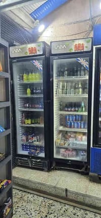 عارضات عصائر واللبان • أحمر كوكاكولا • نظيف تبريد قوي